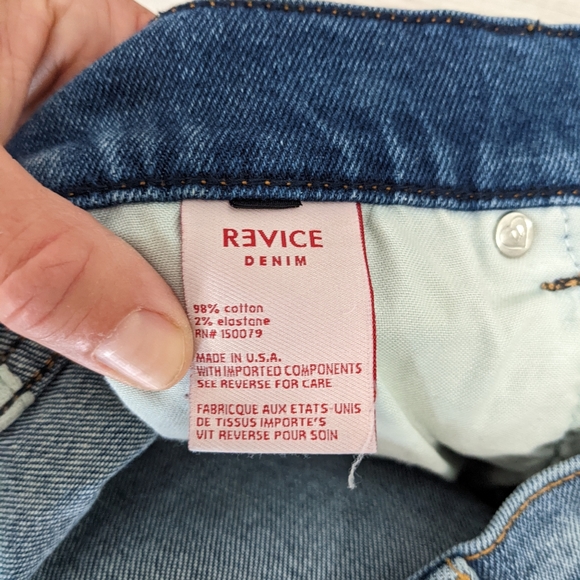 Revice Denim Mon Amour Sugar Wash Crop High Rise Jeans - Picture 6 of 10